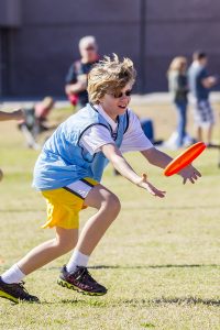Many different schools came together for an Ultimate tournament taking place at Aprende Middle School. [Billy Hardiman/Wrangler News]