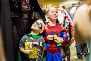 Aspiring super-heros of all ages joined forces at Tempe Public Library for the Phoenix Comicon.