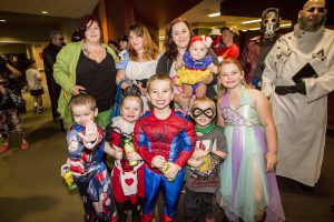The Zwolsky family and other aspiring super-heros of all ages joined forces at Tempe Public Library for the Phoenix Comicon.