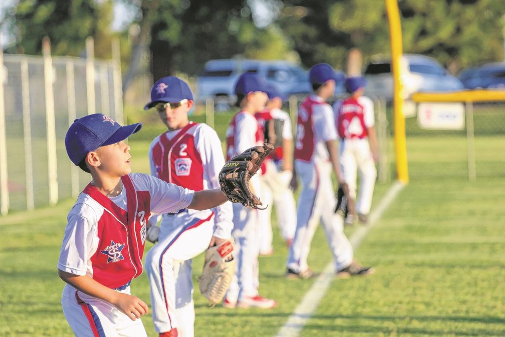 Tempe South Little Leaguers warm up for the big game.  --Wrangler News photo by Alex J. Walker
